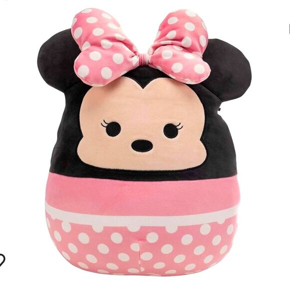 SQUISHMALLOW KellyToy pink black Disney Minnie Mouse 10 Inch - Picture 1 of 10